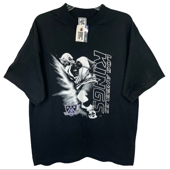 *SOLD!* Rare Vintage 90s NHL Deadstock LA Kings Savvy Hockey T-Shirt - Picture 2 of 13